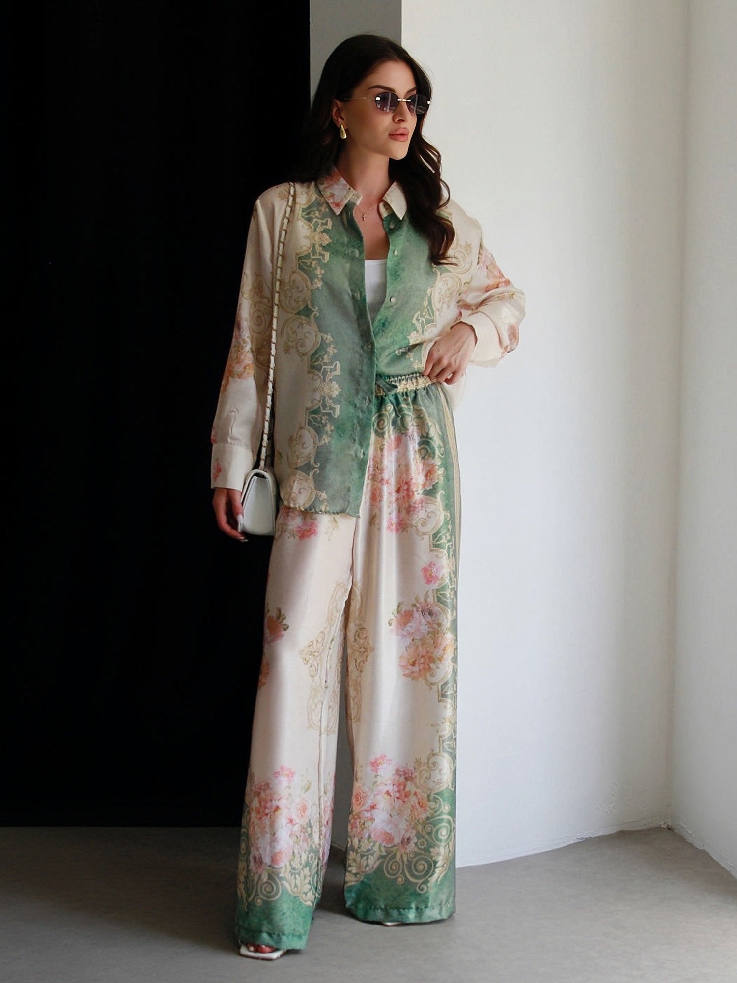Baroque floral shirt