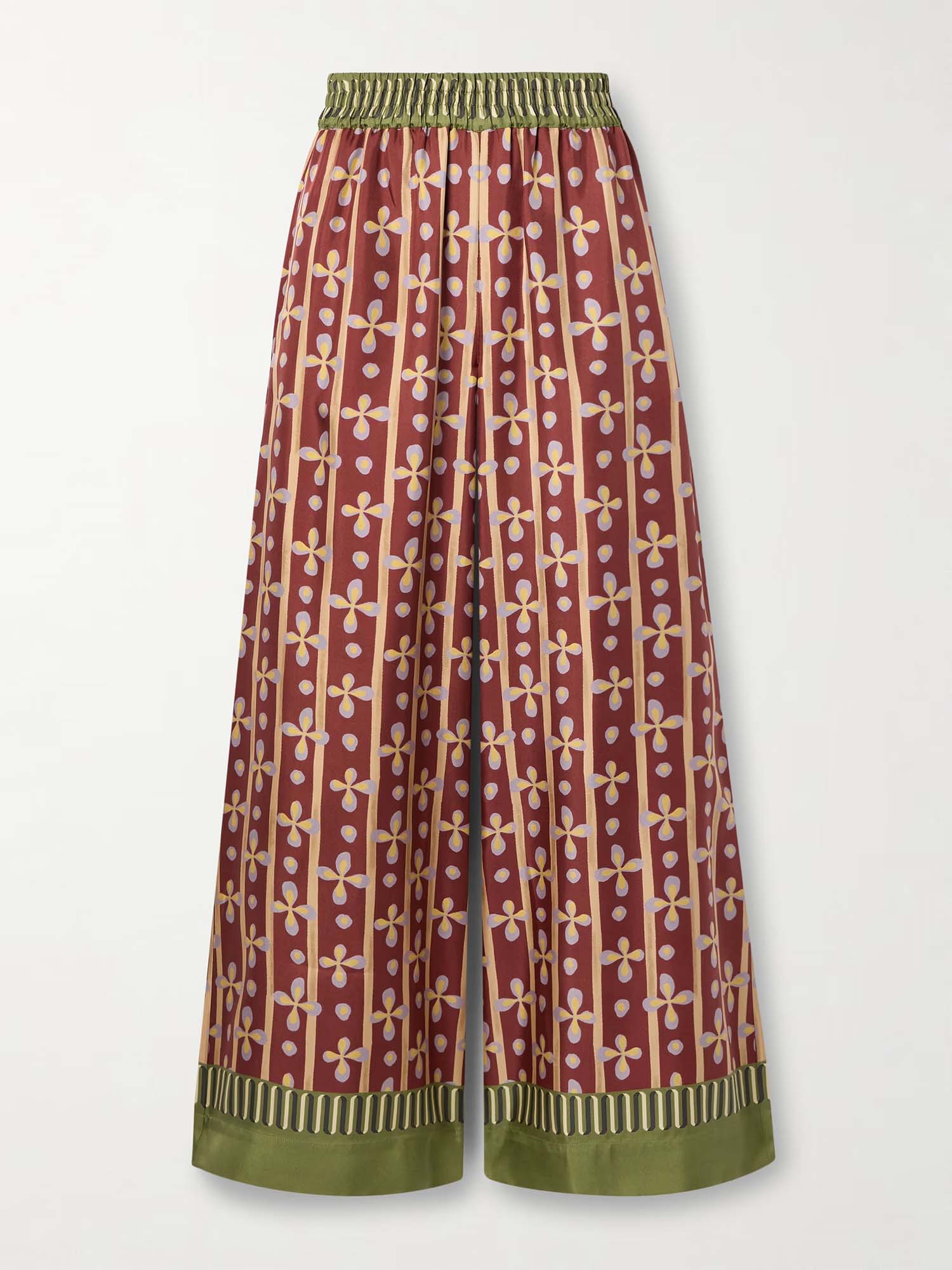 Boho Graphic Wide-Leg Pants