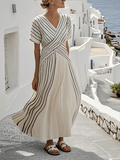 Women's Wide Striped Dresses