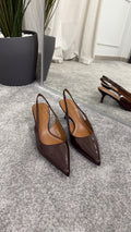 Chocolate slingback