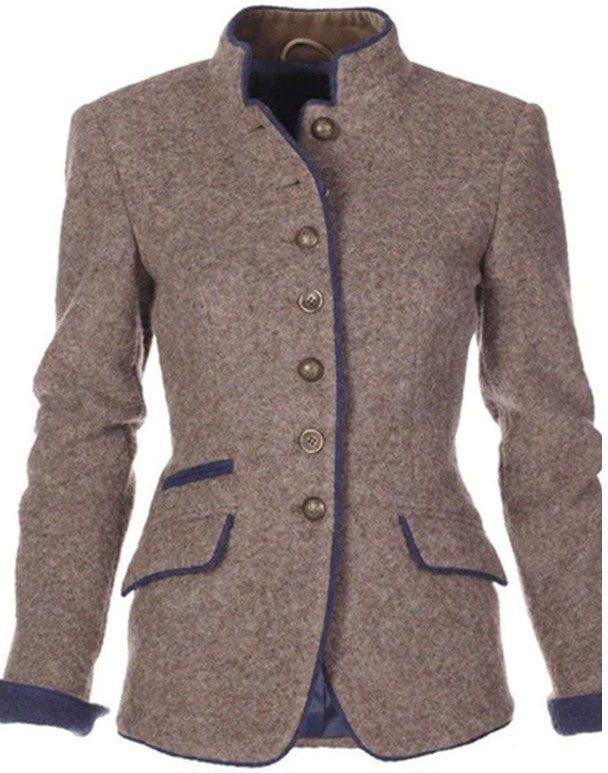 Vicki - Elegant high-neck cardigan