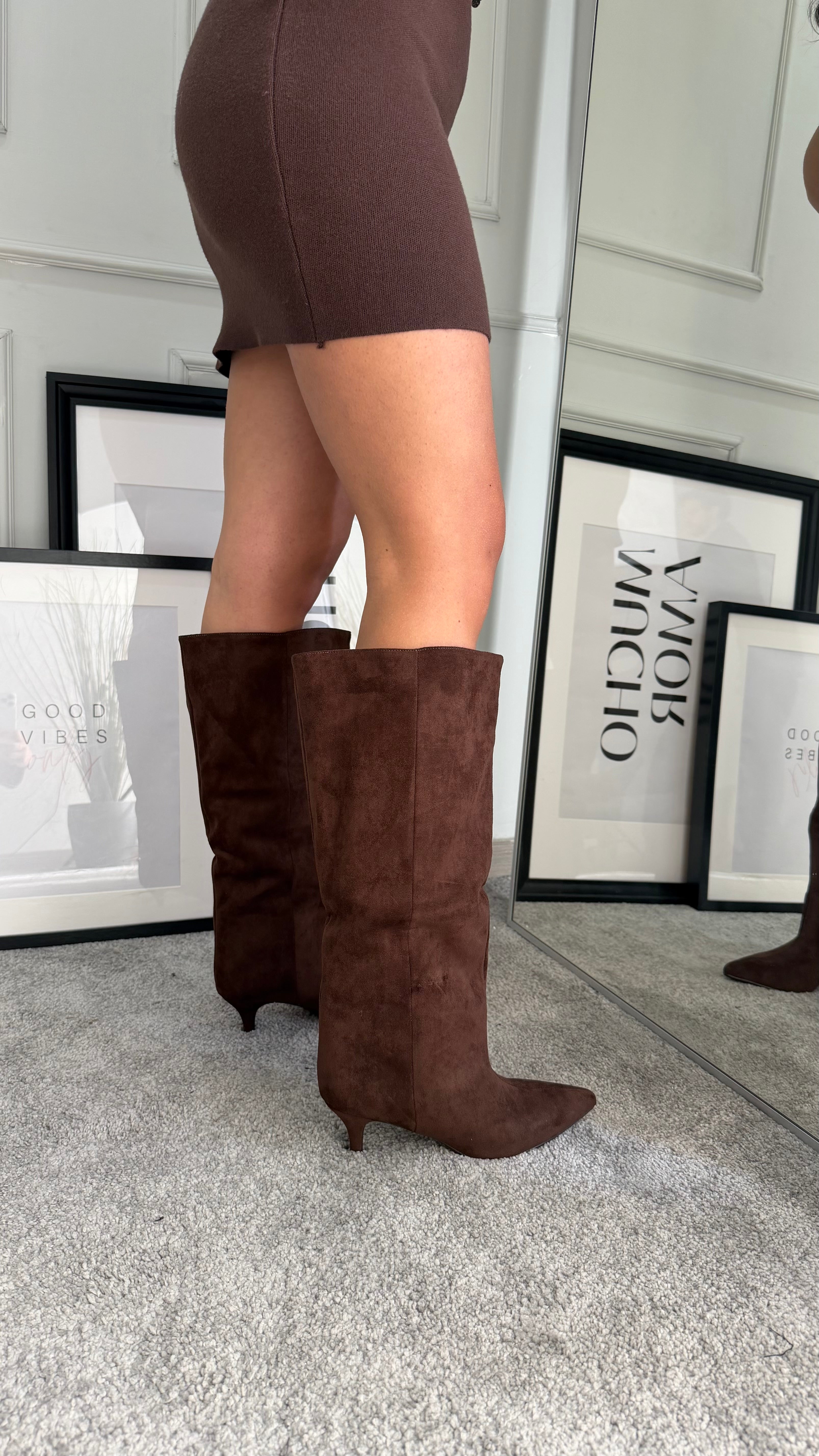 3 cm suede boot