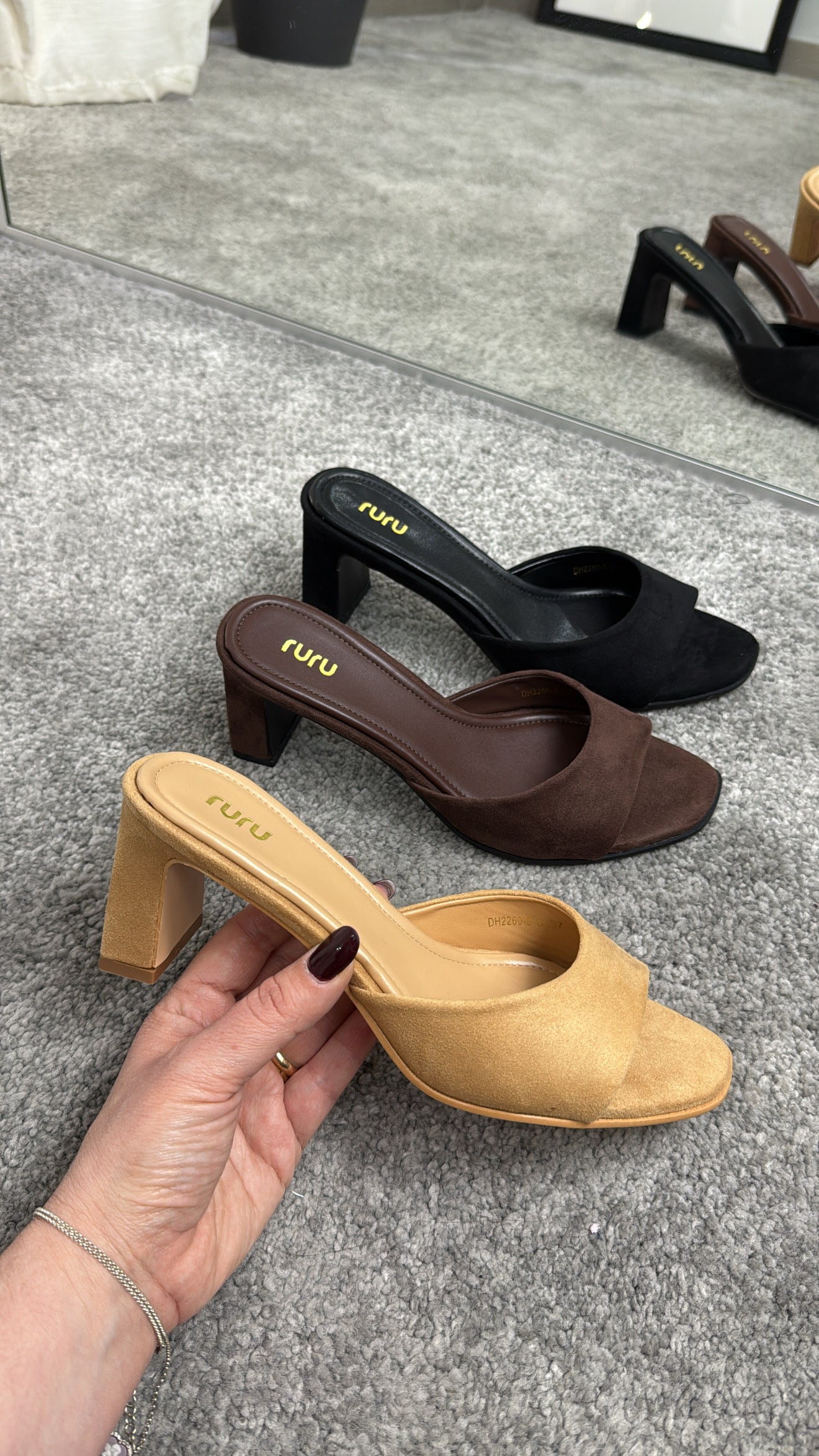 Suede Sabot