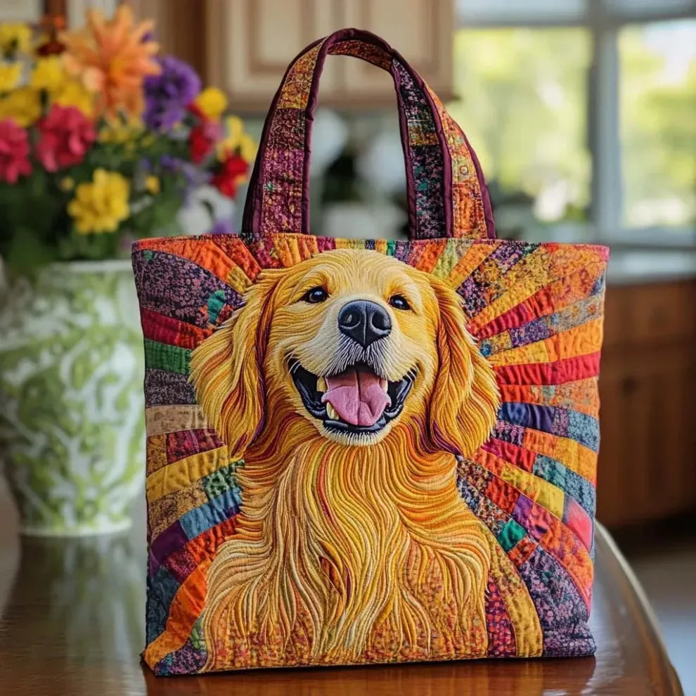 Gold Companion | Handmade quilted bag