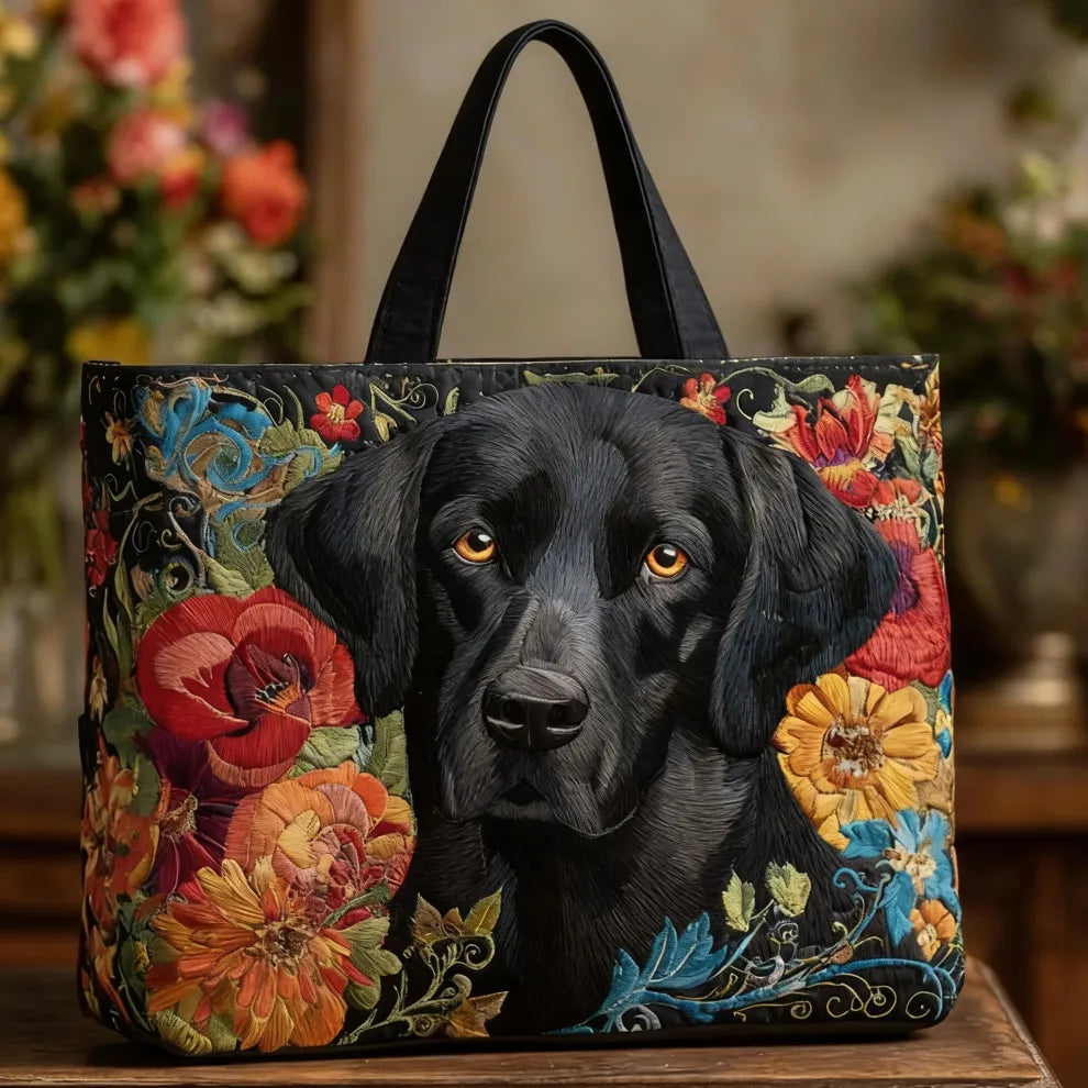 Midnight Blossom Quilted Bag | Handmade Quilted Bag