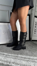 Shoes with buckles