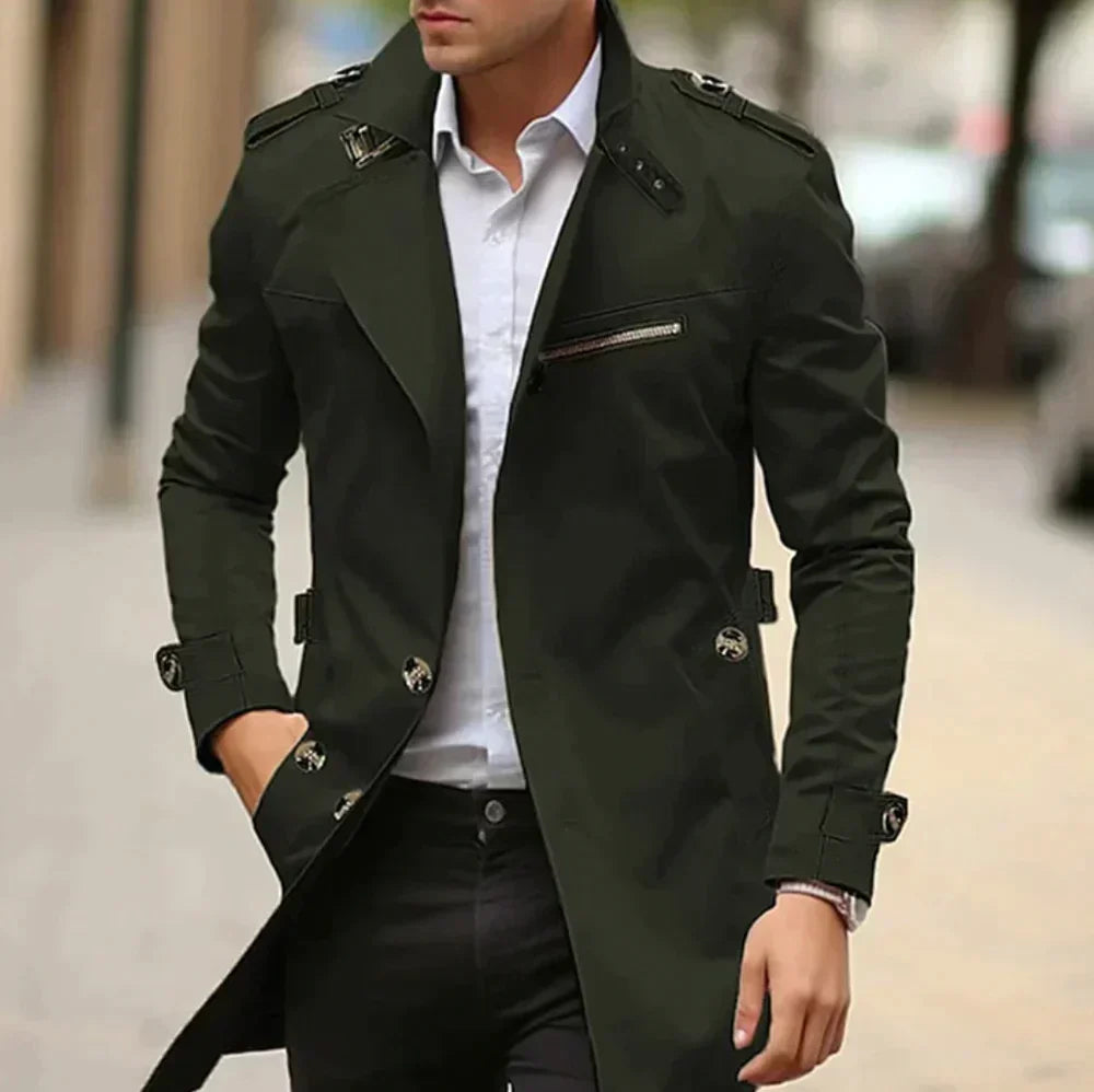 PEREZ | Men's Elegant Trench Coat