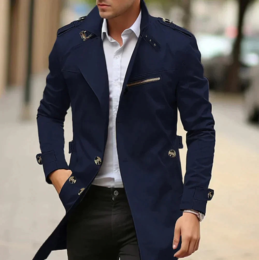PEREZ | Men's Elegant Trench Coat