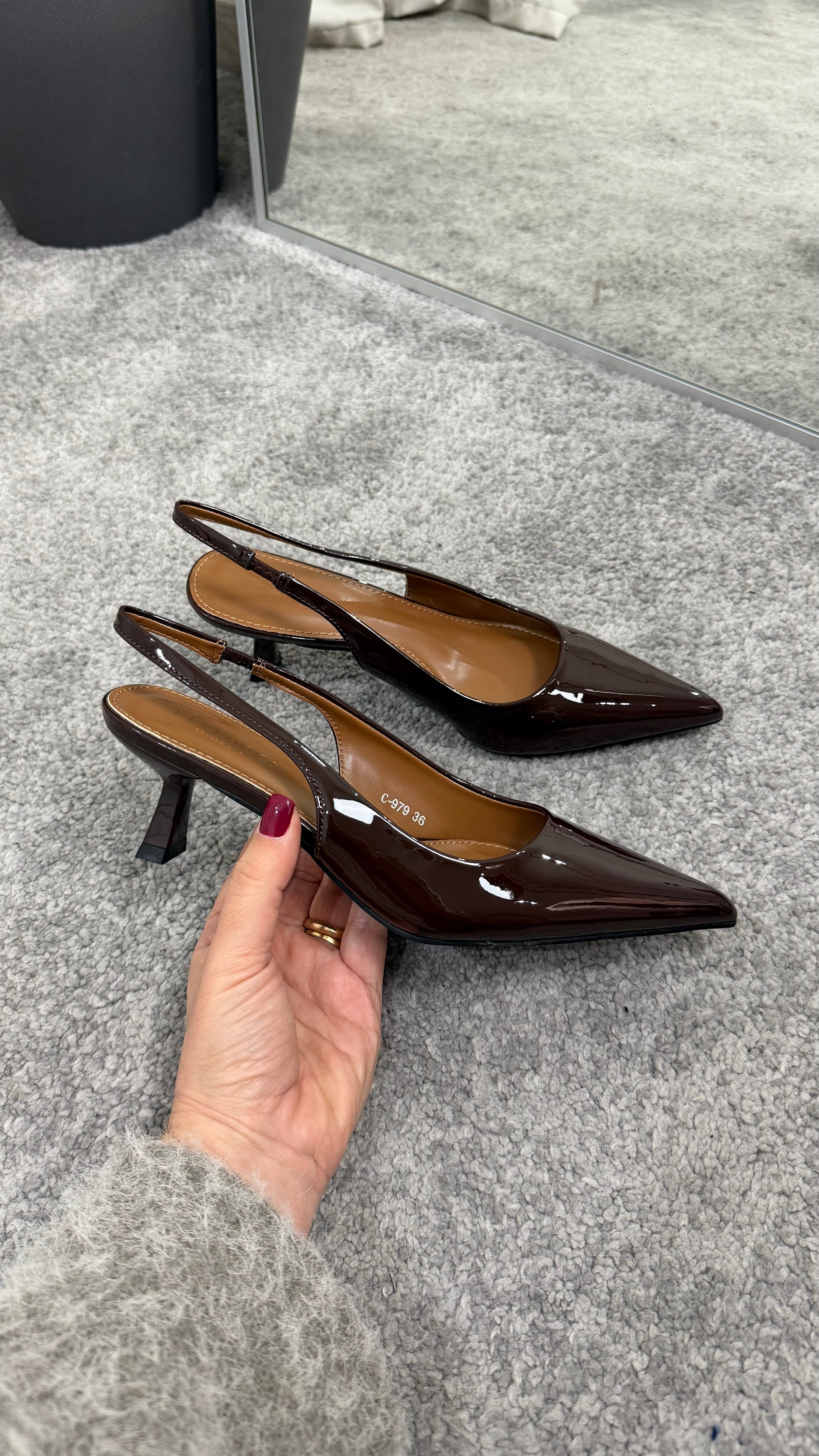 Chocolate slingback