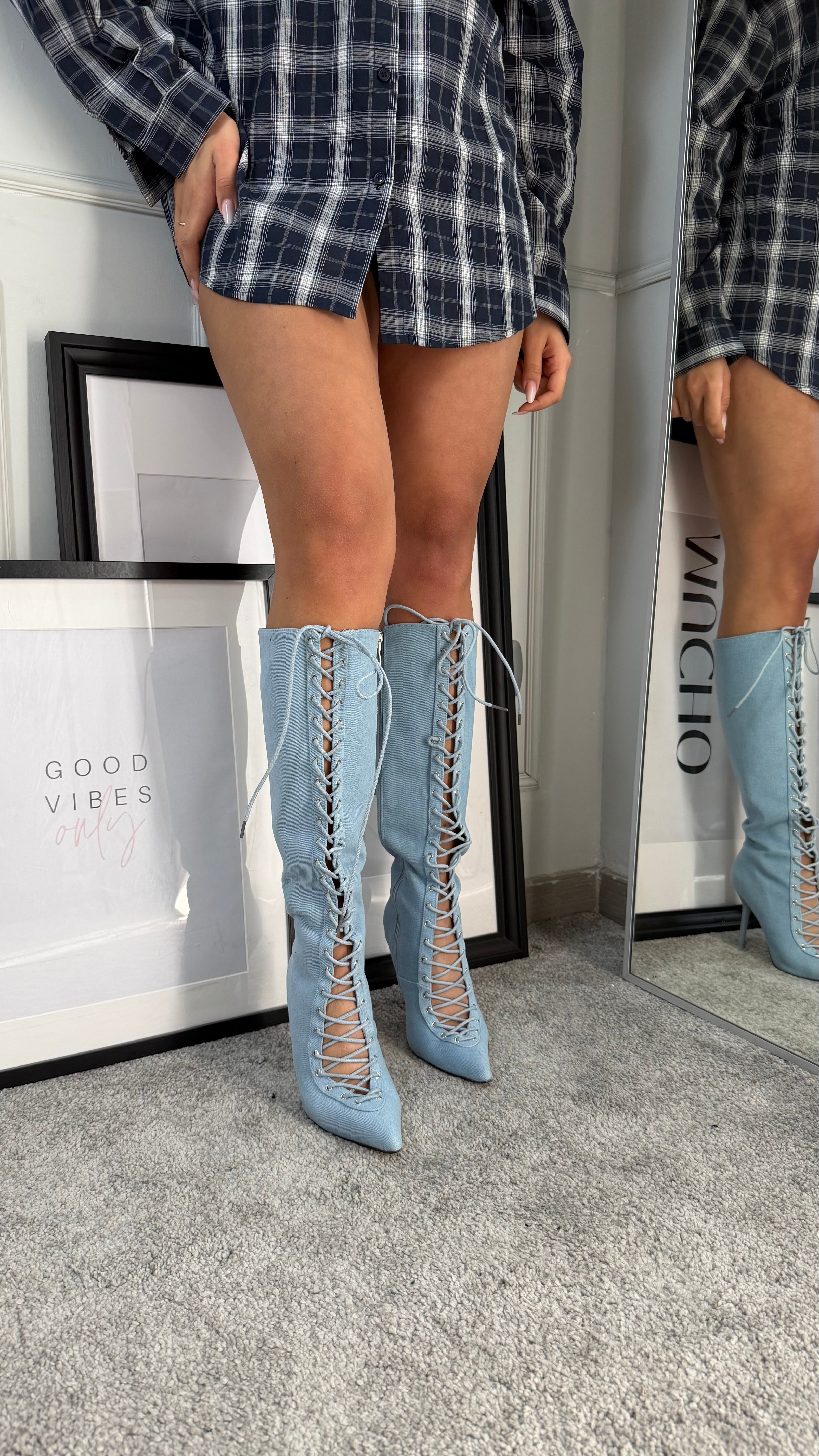 Stiebell jeans with laces