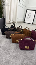 Miniature suede leather bag