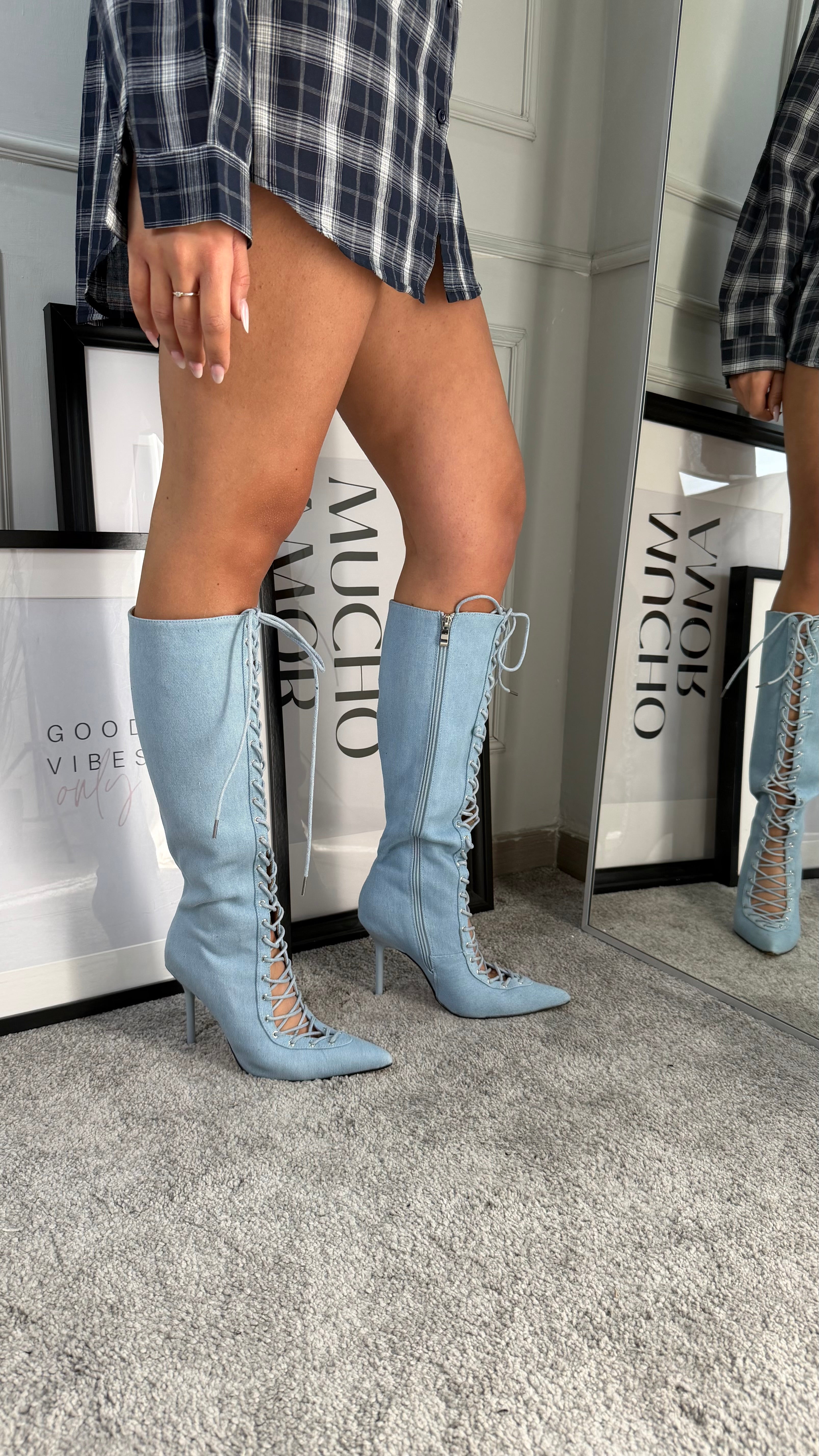 Stiebell jeans with laces
