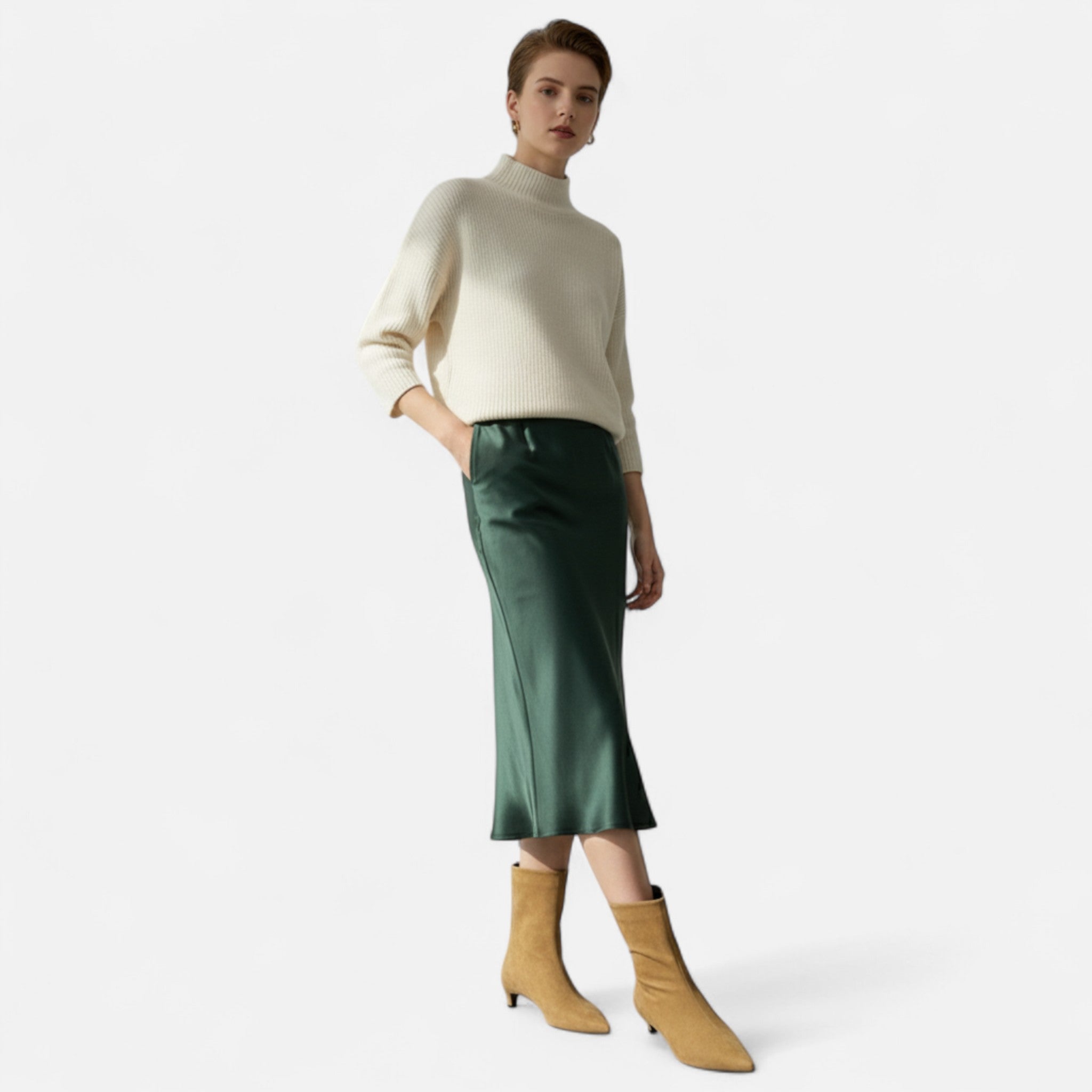Anshen Mund | Vintage-style low-heeled ankle boots