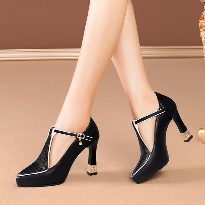Aurora - T-Bar Jewel Shoes