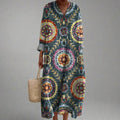 Eva Geometric Midi Dresses