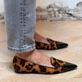 Ballerina shoes with subtle animal print