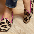 Chic animal print ballerina shoes