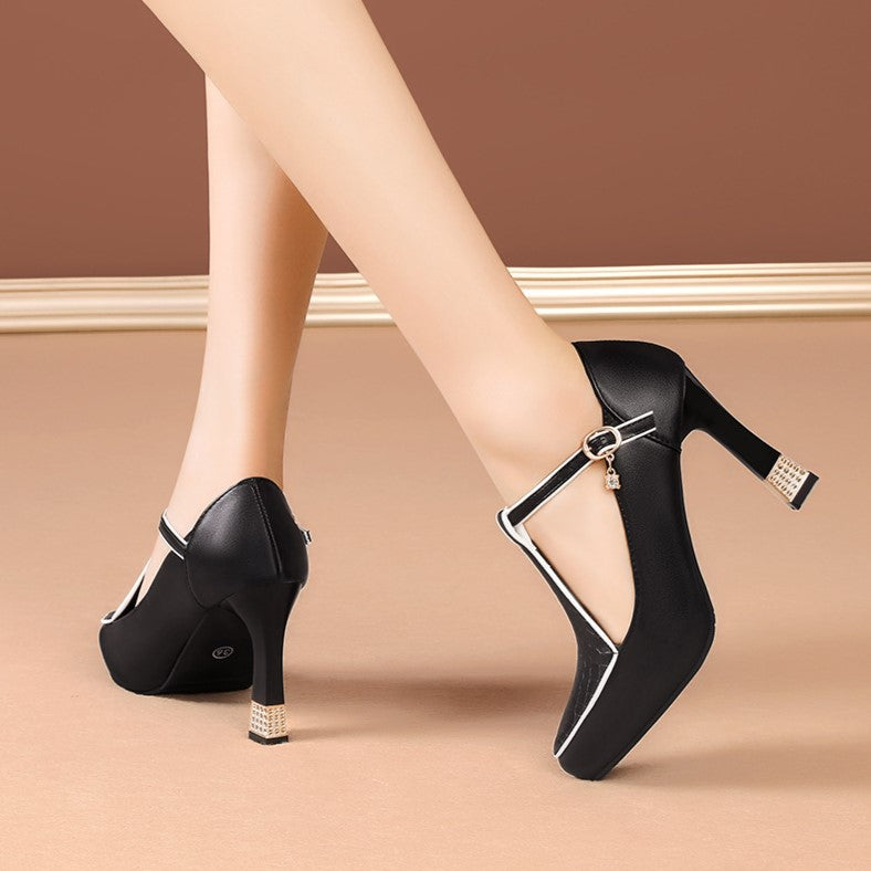 Aurora - T-Bar Jewel Shoes