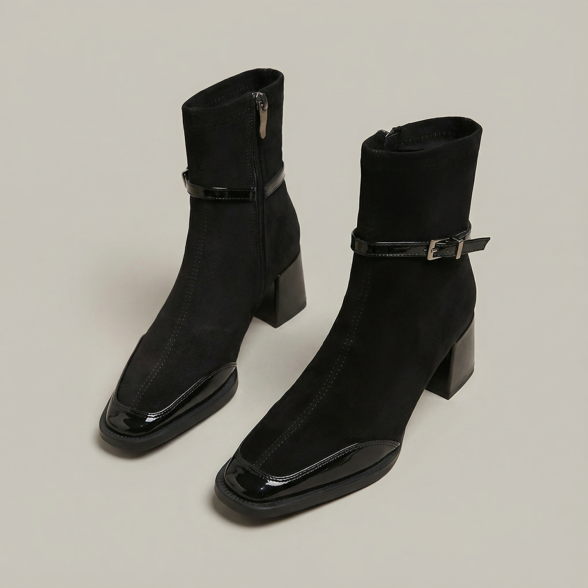 Romanian | Elegant eco-friendly ankle boots with a medium heel