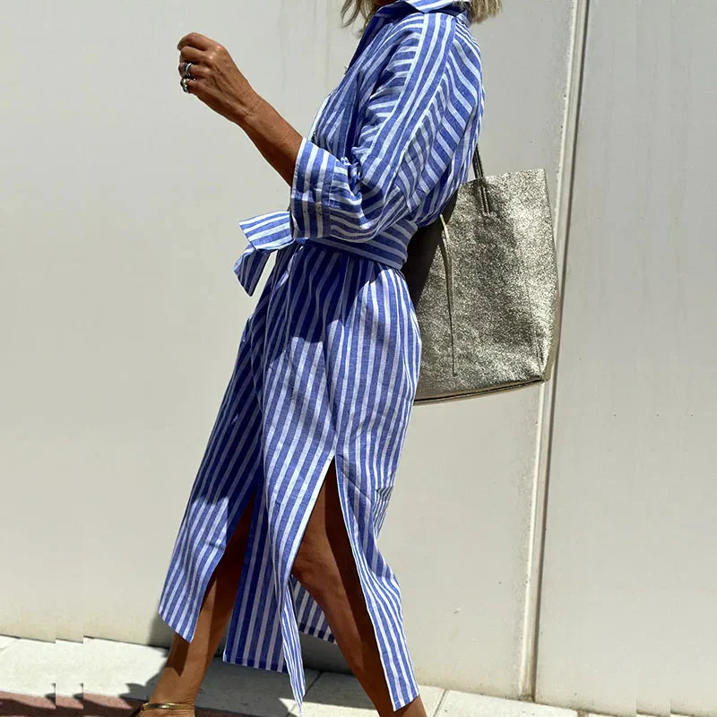 Alice | Classic Striped Shirt Dress