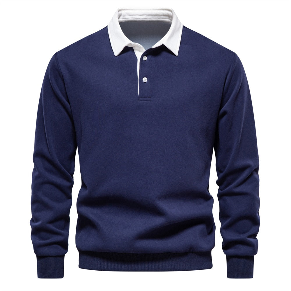 Austin - Long-sleeved sweater and polo cardigan