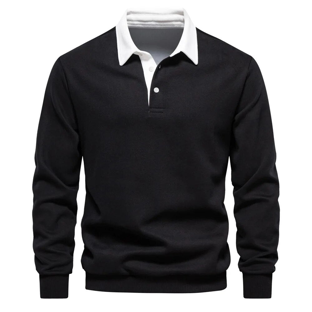 Austin - Long-sleeved sweater and polo cardigan