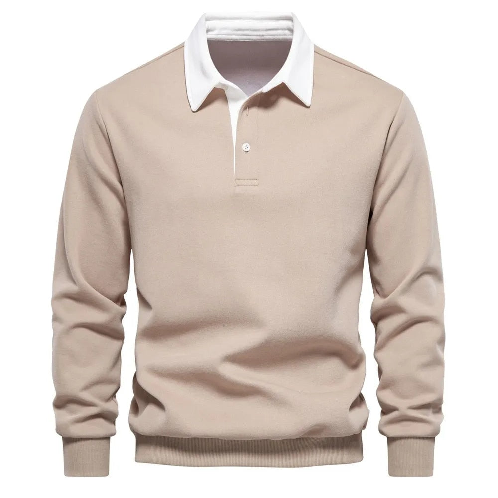 Austin - Long-sleeved sweater and polo cardigan