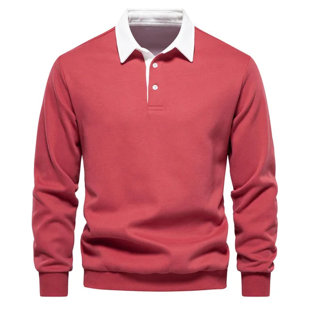 Austin - Long-sleeved sweater and polo cardigan