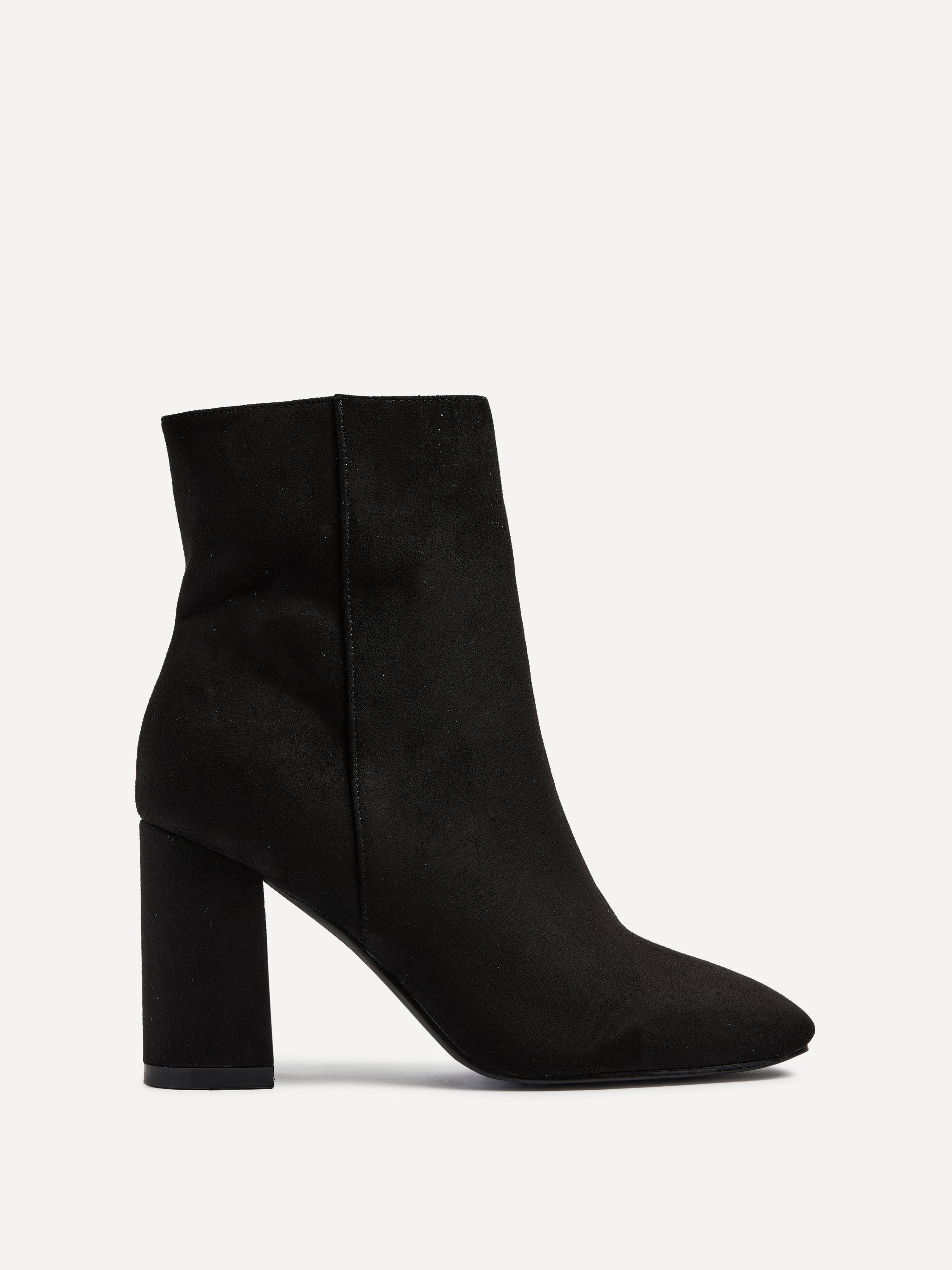 Selena | Elegant ankle boots made of eco-leather with a block heel