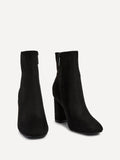 Selena | Elegant ankle boots made of eco-leather with a block heel