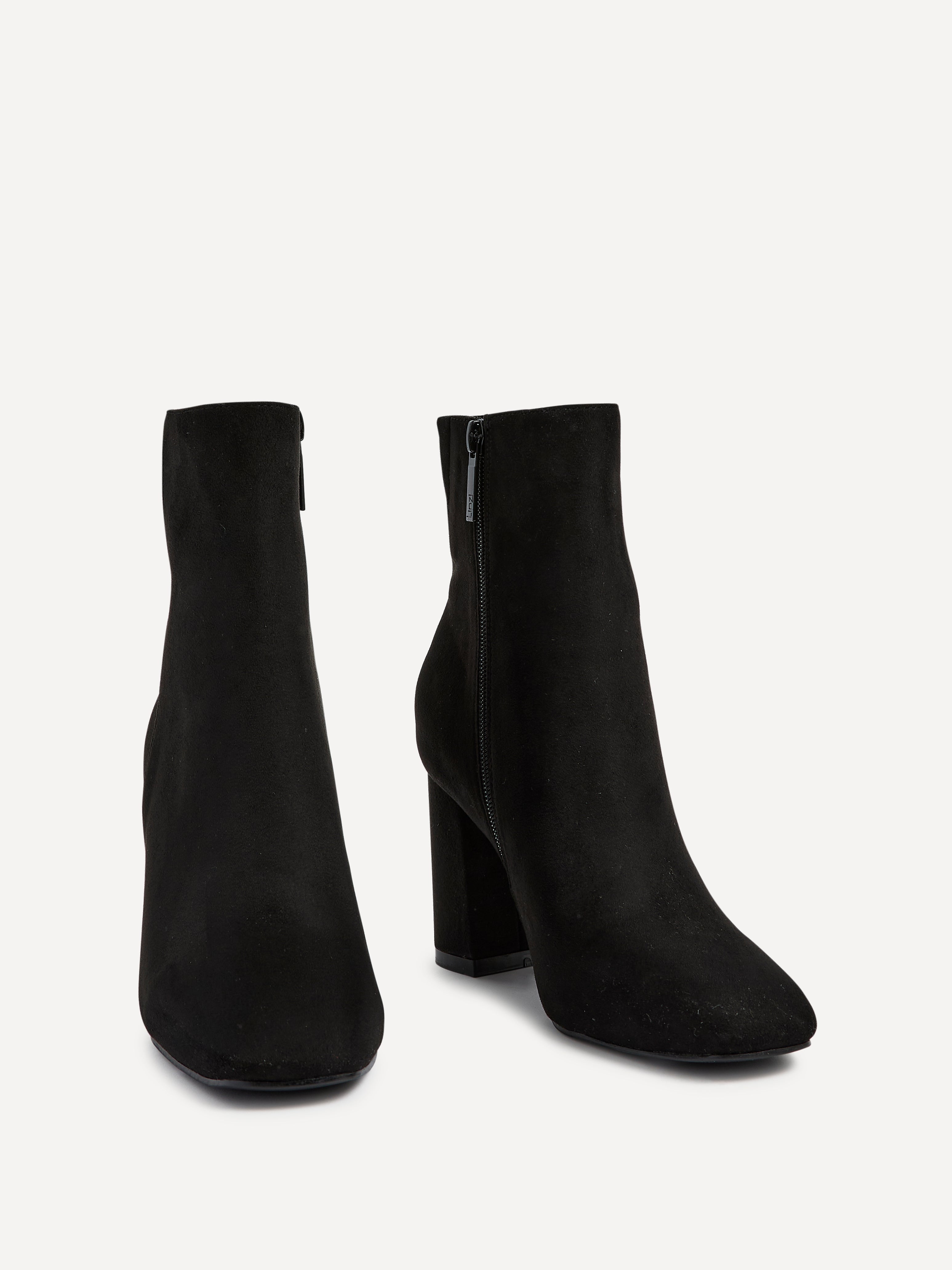 Selena | Elegant ankle boots made of eco-leather with a block heel