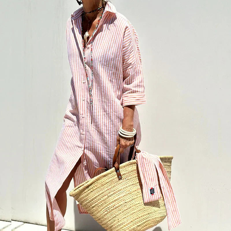 Alice | Classic Striped Shirt Dress