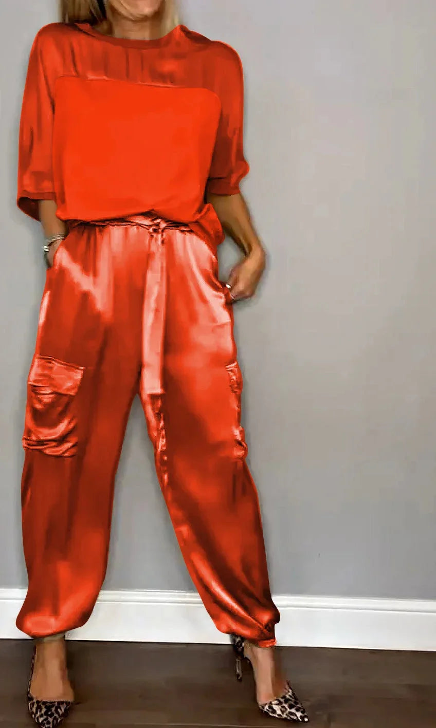 Avriel | Flowy and Luxurious Two-Piece Set