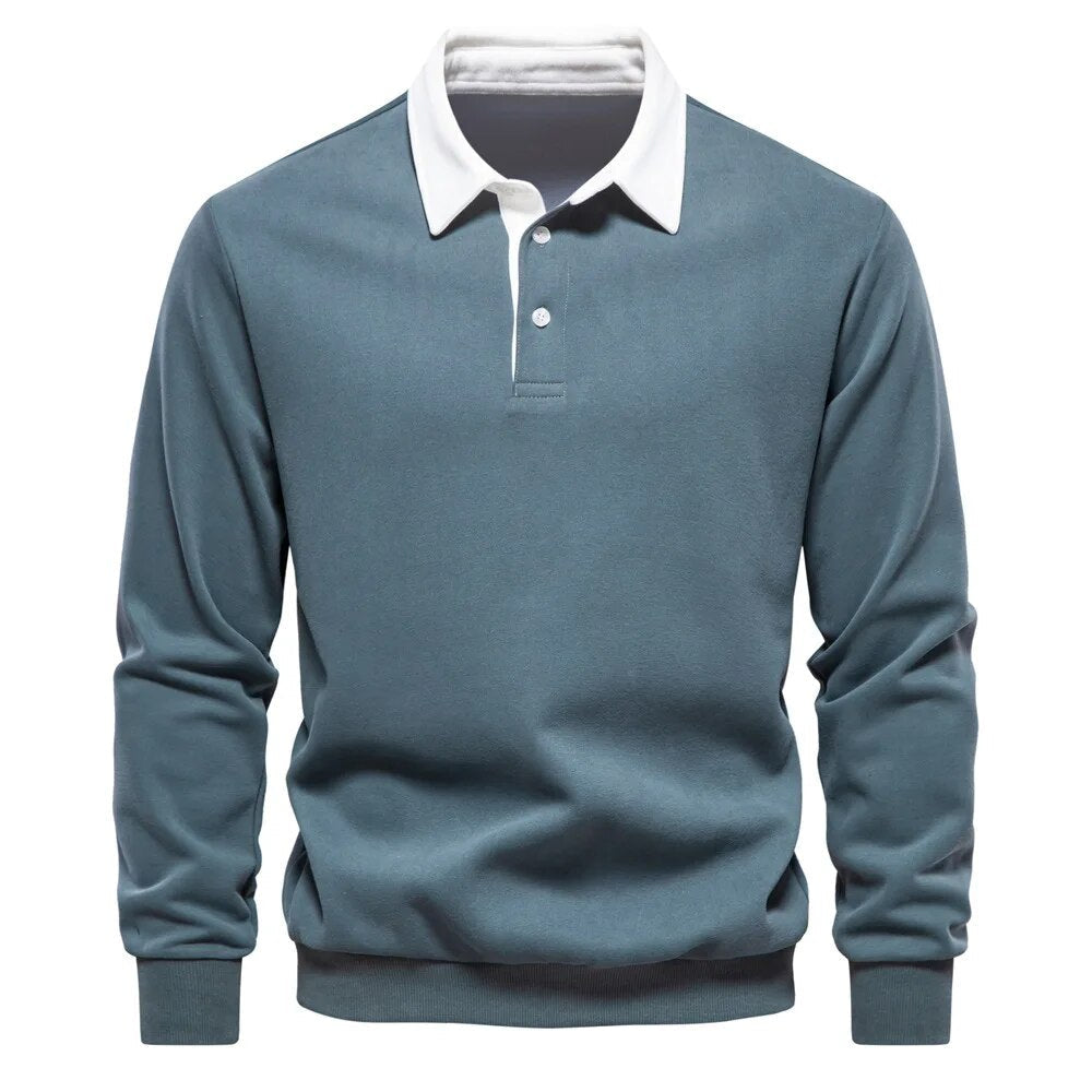 Austin - Long-sleeved sweater and polo cardigan