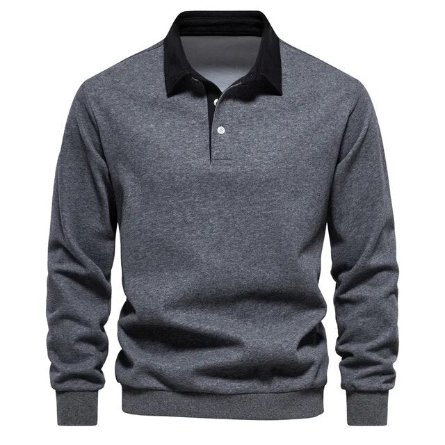 Austin - Long-sleeved sweater and polo cardigan