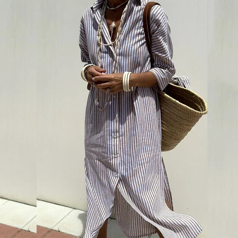 Alice | Classic Striped Shirt Dress