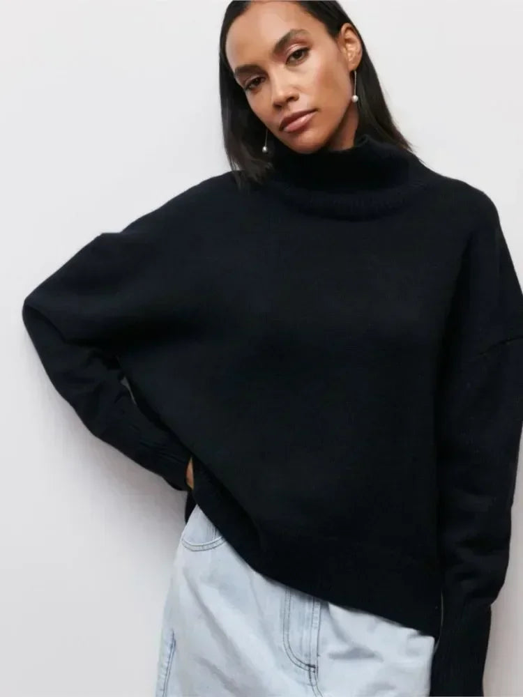 Olivia - Sweater with a turtle jewel