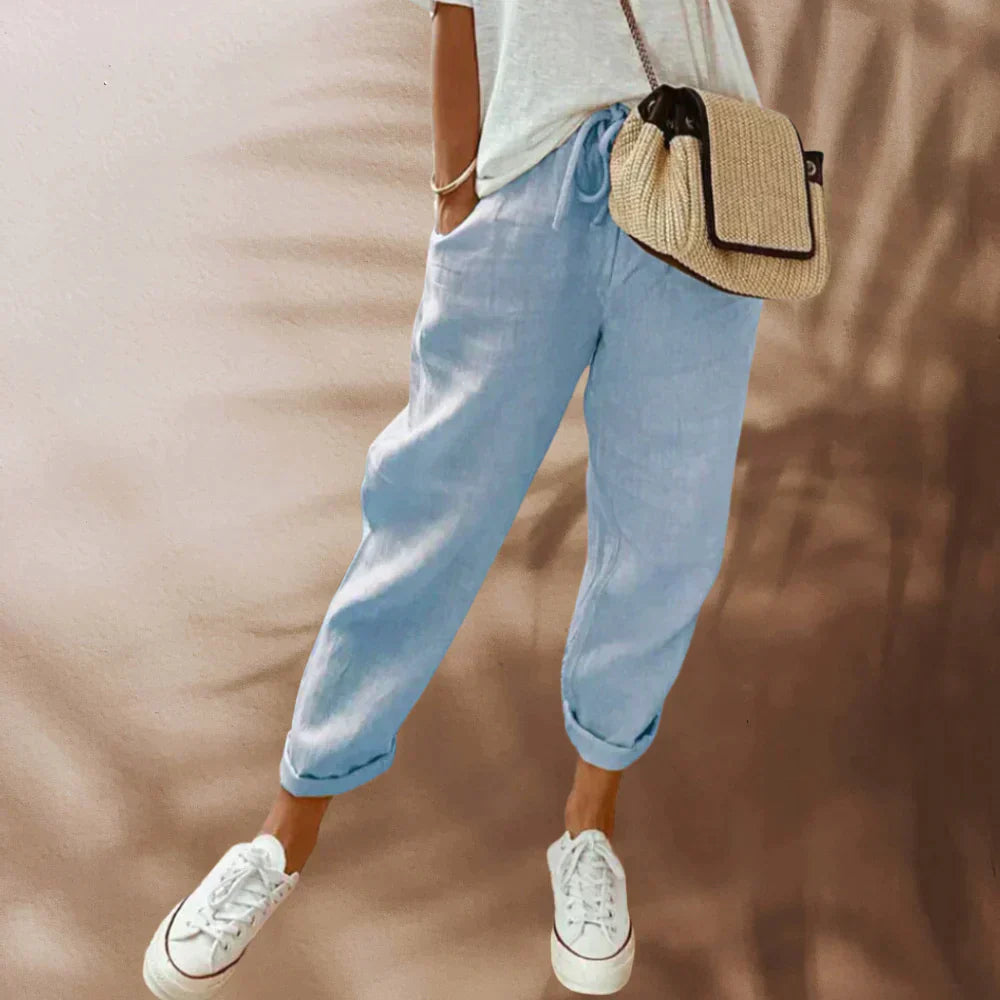 Valeria | Lightweight linen pants