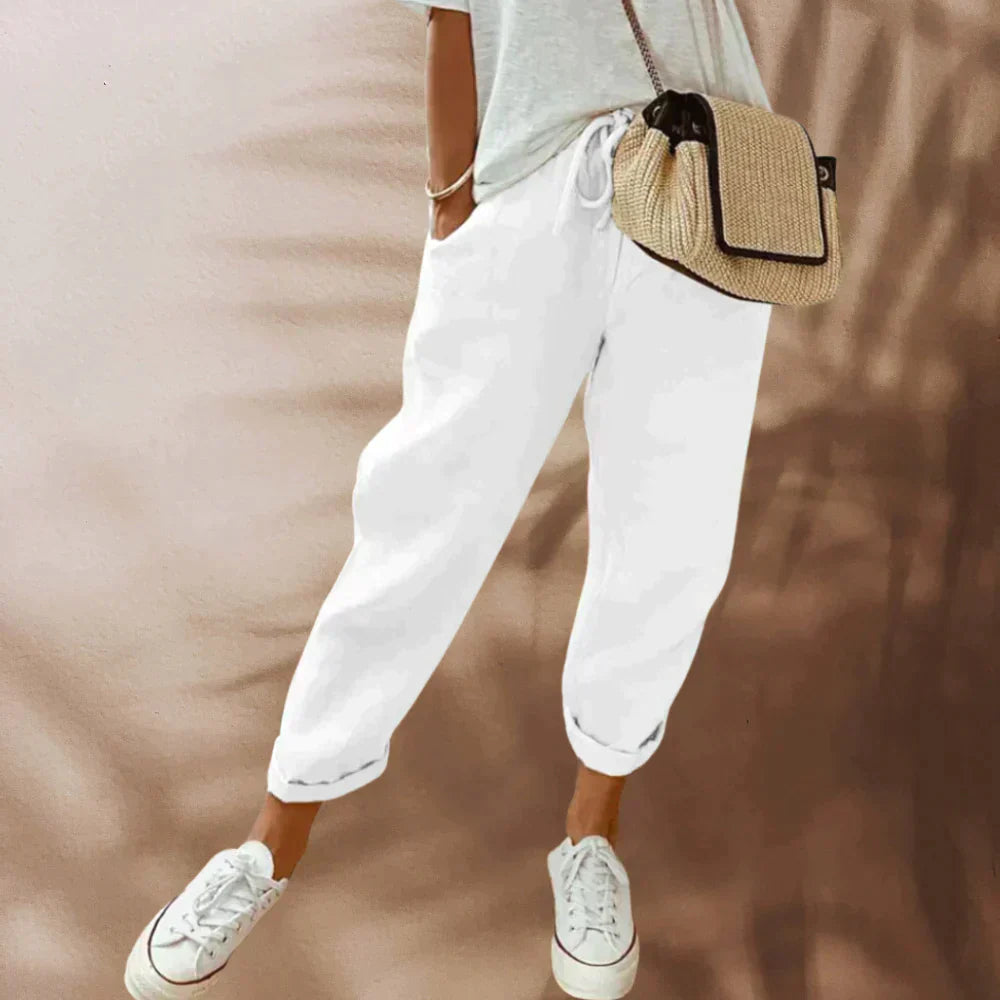 Valeria | Lightweight linen pants