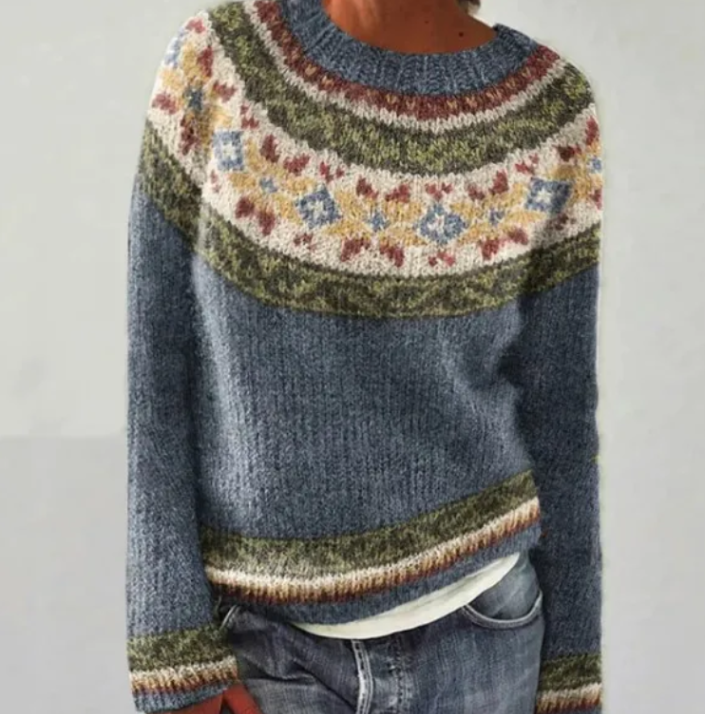 Fairina - Autumn Retro Sweater