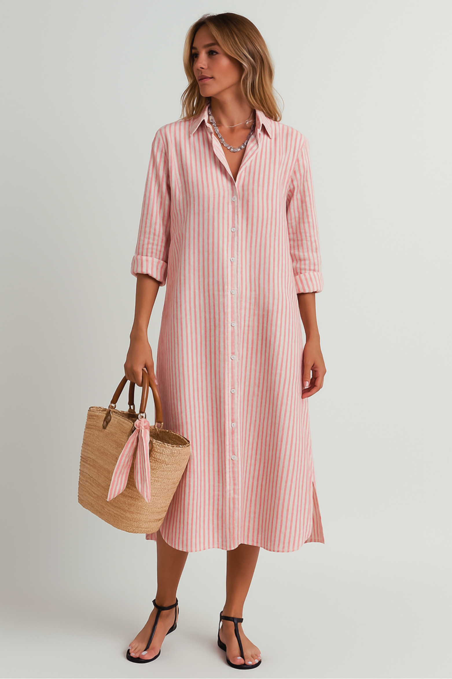 Alice | Classic Striped Shirt Dress