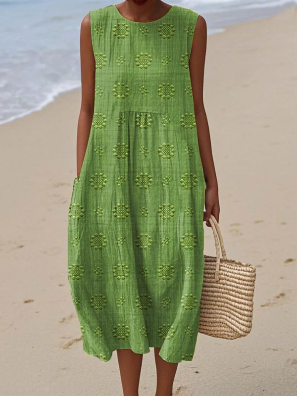 Sara | Midi dress with a pattern