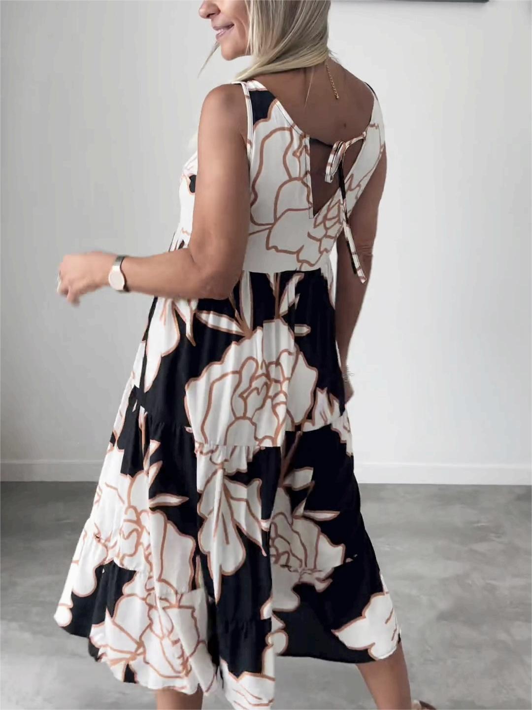 TERESA™ | Elegant Floral Print Dress