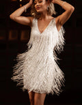Fringella | Elegant Fringe Party Dress