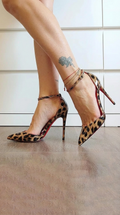 Animal print with red details