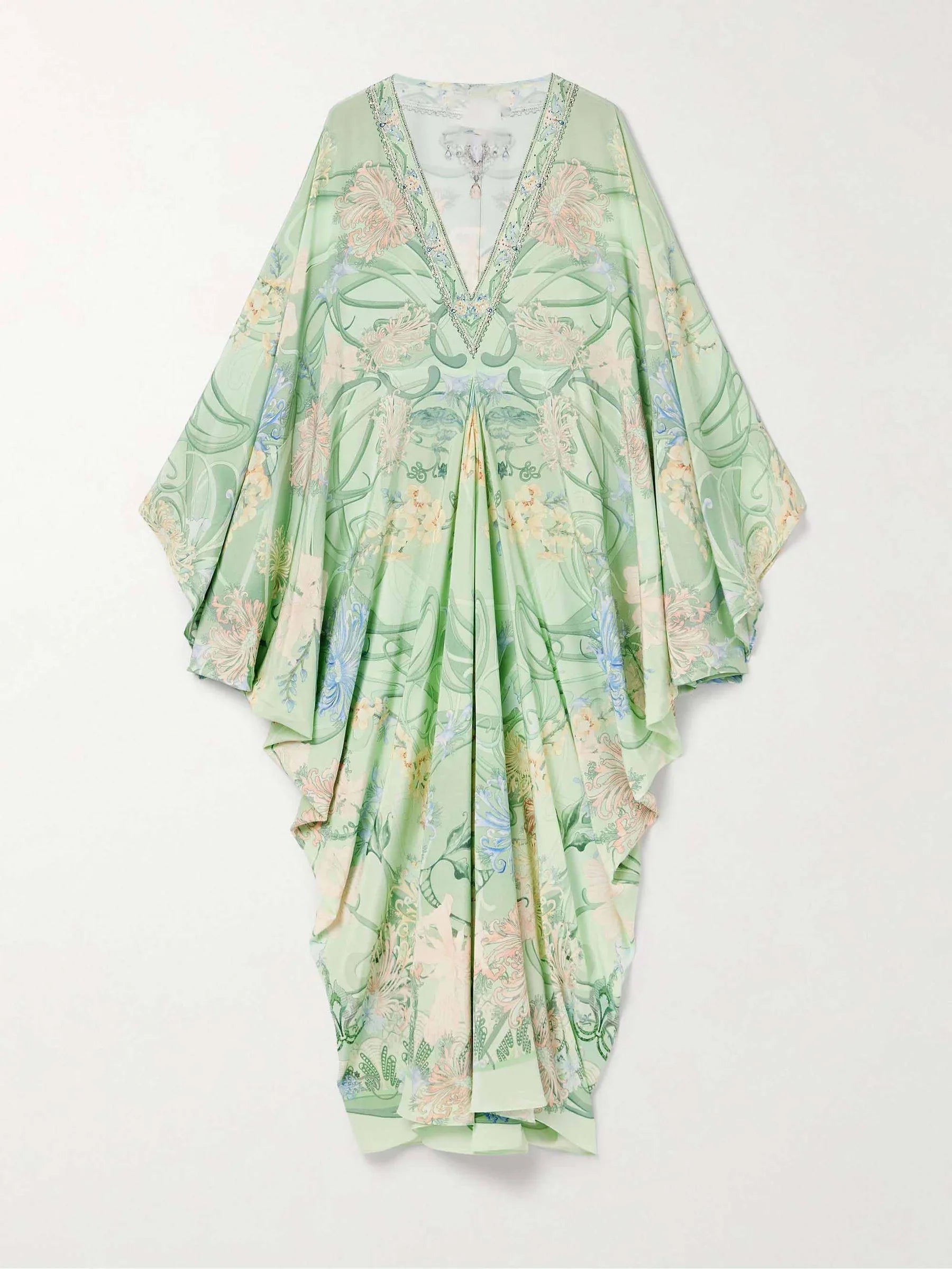 Green Floral Maxi Dresses