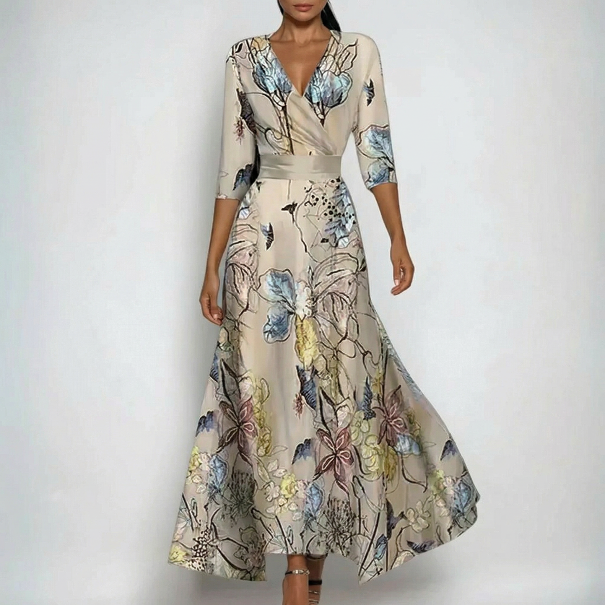 Leona | Elegant Floral Dress