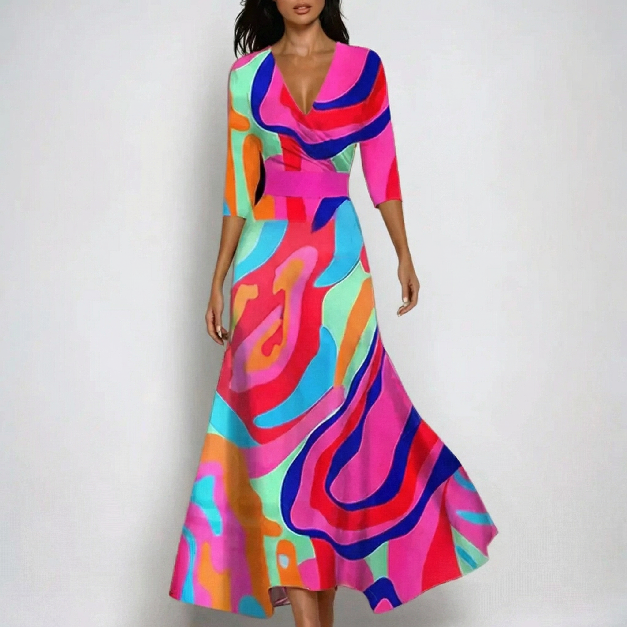 Leona | Elegant Floral Dress