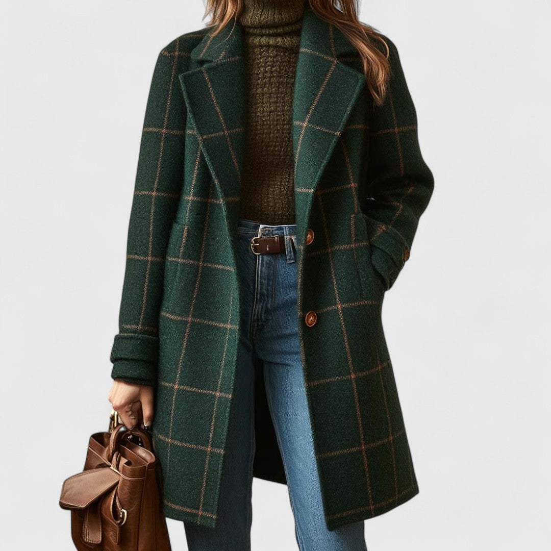 Sally - Classic Plaid Coat