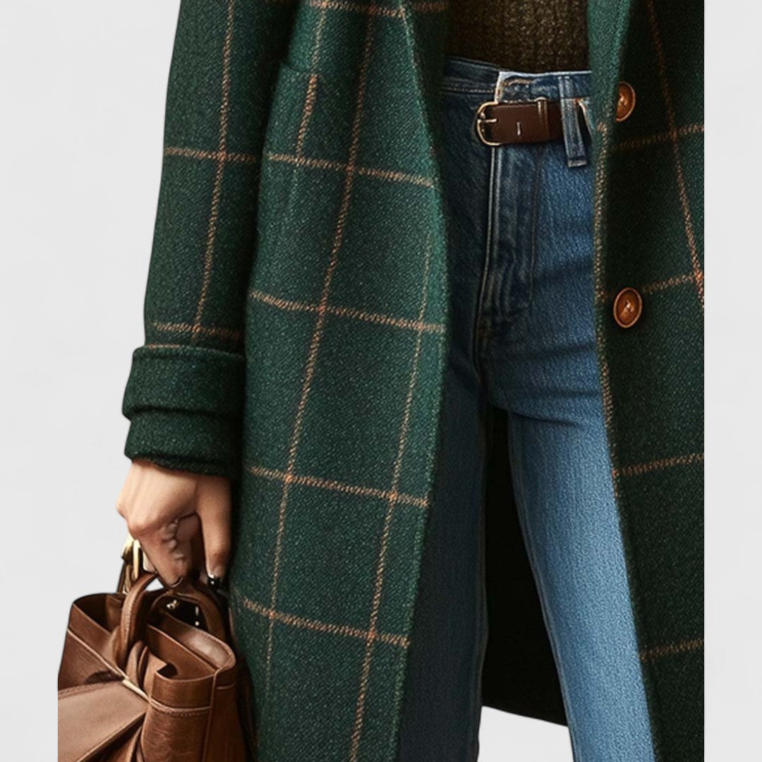 Sally - Classic Plaid Coat